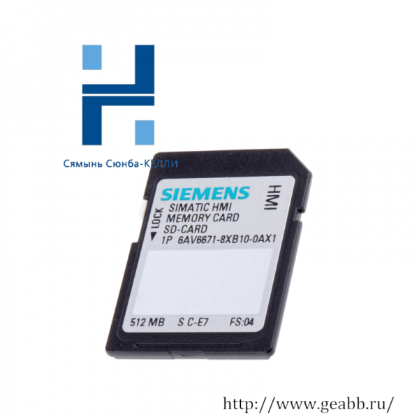 SIEMENS 6AV6671-8XB10-0AX1: SD Memory Card for Industrial Control Systems