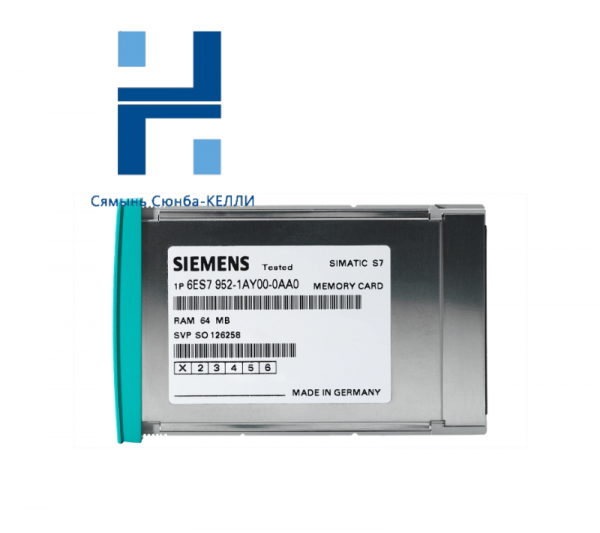 SIEMENS 6ES7952-1AL00-0AA0 RAM MEMORY CARD for S7-400 Control Systems