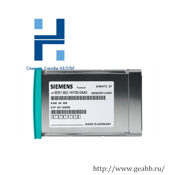 SIEMENS 6ES7952-1AL00-0AA0 RAM MEMORY CARD for S7-400 Control Systems