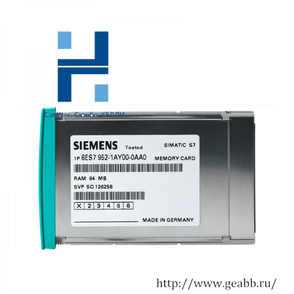 SIEMENS SIMATIC S7 RAM MEMORY CARD 6ES7 952-1AL00-0AA0, High-Performance Data Storage Module