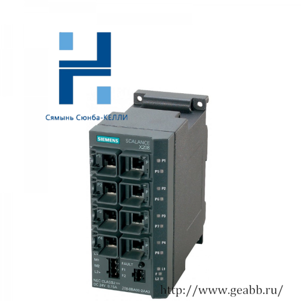 SIEMENS SCALANCE XF208 Managed Industrial Ethernet Switch