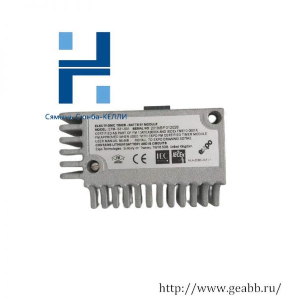 Expo ETM-IS31-001 Battery Module: High-Power Solution for Industrial Controls