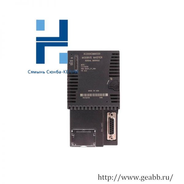 GE IC200CMM020: Modbus Master Module, Advanced Industrial Control Solutions