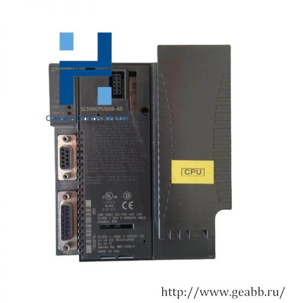 GE IC200CPU005 - Compact, High-Performance CPU Module for Industrial Automation