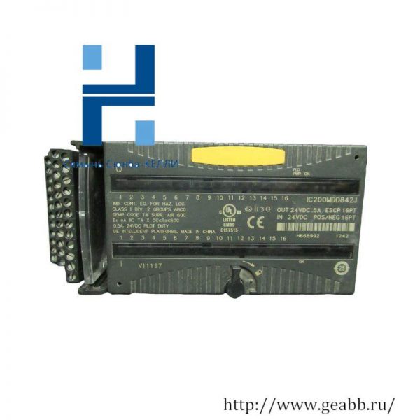 GE IC200MDD842J: High-Performance Mixed 24VDC Output ESCP Input Module