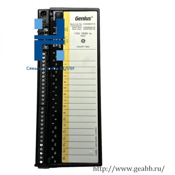 GE Industrial Control - IC660BBD110 Discrete Input Block, for Precise Machine Monitoring & Control