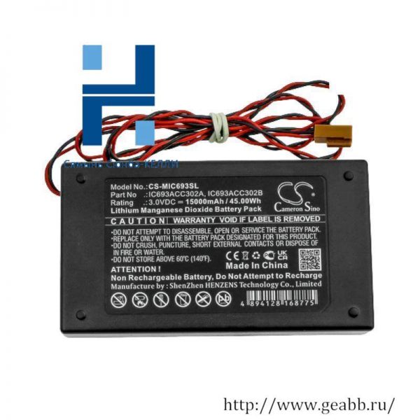 GE IC693ACC302A Auxiliary Battery Module - Essential Power Supply for Industrial Automation