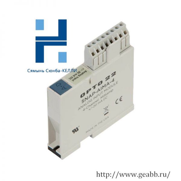 Opto22 SNAP-AIMA-4 Analog Current Input Module: Advanced Current Input for Industrial Control Systems