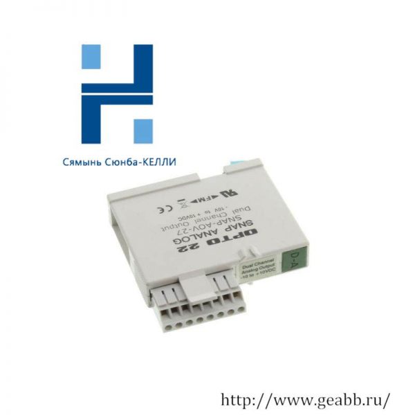 Opto 22 SNAP-AOV-27 I/O Module: Industrial Control Solutions