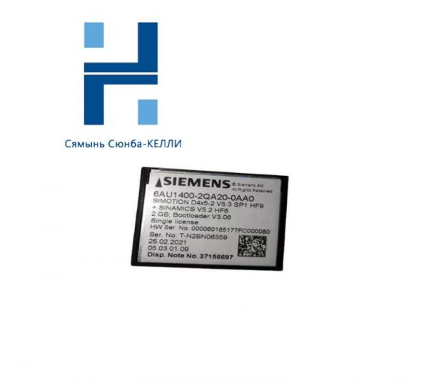 SIEMENS 6AU1400-2QA20-0AA0 Compact Flash Card for Industrial Automation