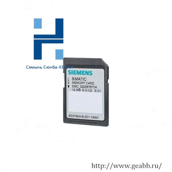 SIEMENS SIMATIC S7 Memory Card 6ES7954-8LC03-0AA0 for Industrial Automation