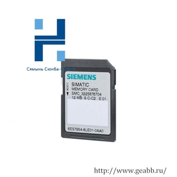 SIEMENS 6ES7954-8LE03-0AA0 Memory Card for Industrial Control Systems