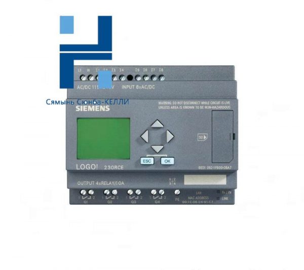 SIEMENS 6ED1052-1MD00-0BA7: 12/24VDC Logic Module Display, Compact Automation Solution