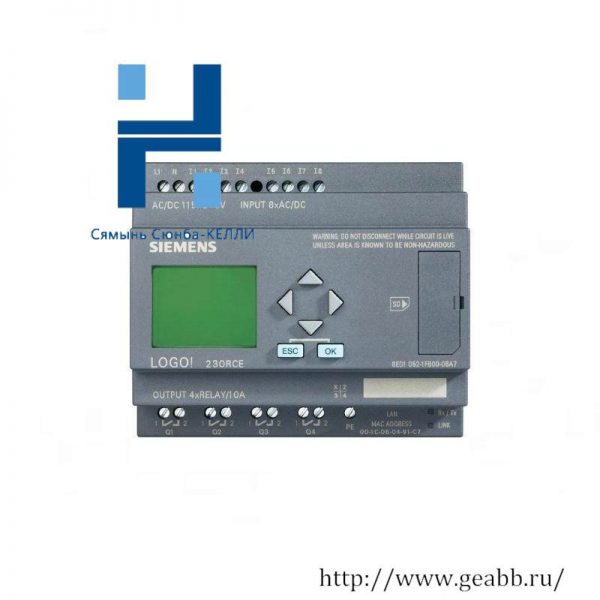 SIEMENS 6ED1052-1MD00-0BA7: 12/24VDC Logic Module Display, Compact Automation Solution