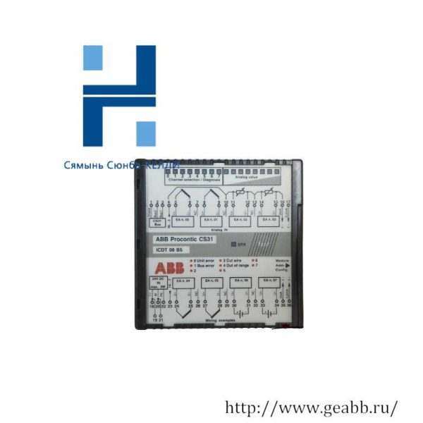 ABB CS31 ICDT08B5 GJR5251600R0101 Analog Input Module - Precision & Reliability in Industrial Automation